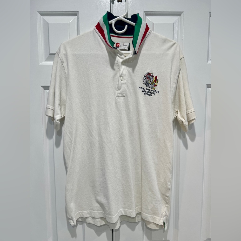 Italian Fire Department Polo Shirt size large
